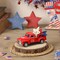 4th of July Truck Decorations – Patriotic Red, White & Blue Metal Farmhouse Truck Centerpieces for Tables, Tiered Trays, Independence Day & Memorial Day